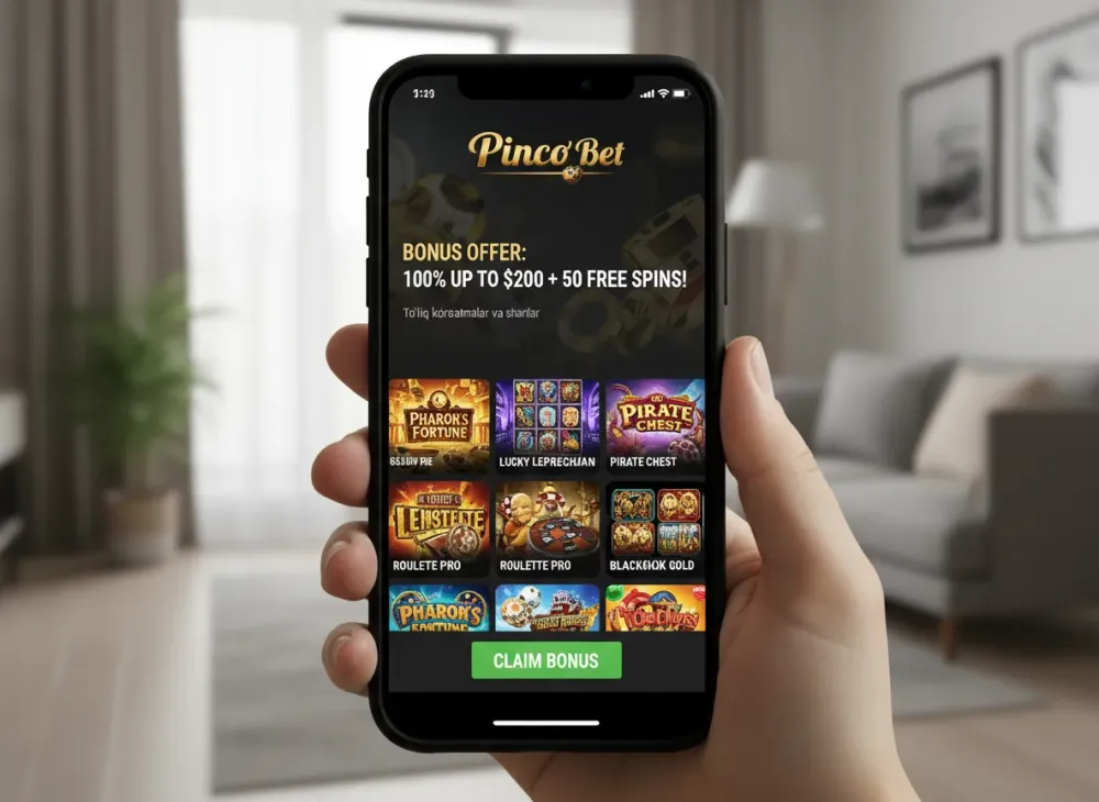 Pinco bet bonus haqida toʻliq koʻrsatmalar va shartlar