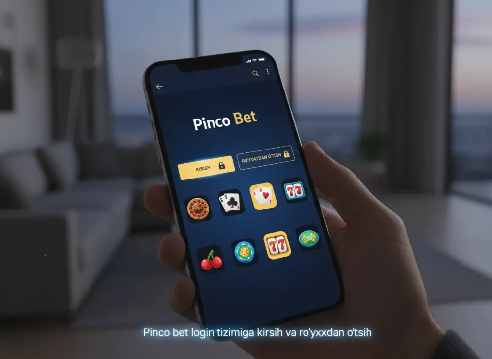 Pinco bet login tizimiga kirish va ro'yxatdan o'tish